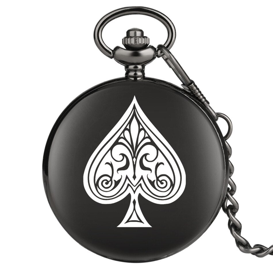 Ace of Spades Pocket Watch | Vintage Pocket Watch