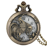 Antique Pocket Watch Rooster