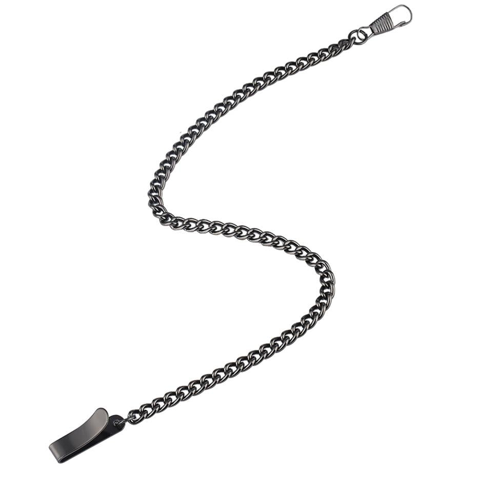 Black pocket clearance watch chain