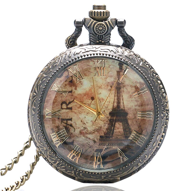 Pocket Watch Eiffel Tower Vintage Pocket Watch