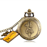 Quartz Pocket Watch Alice in Wonderland