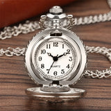 Silver Flower Pocket Watch