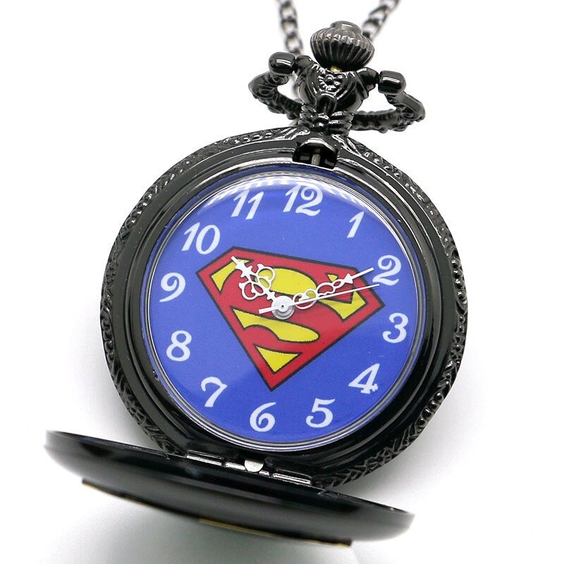 Superman Pocket Watch Vintage Pocket Watch
