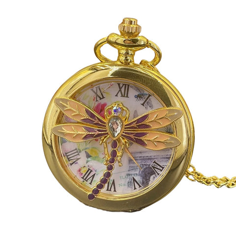 Mosaic Wings Pocket Watch