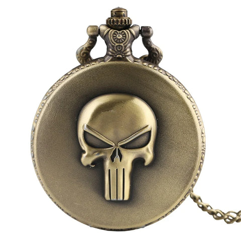 Punisher Skull Pocket Watch