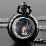 Angel Girl Pocket Watch