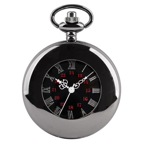 Black Retro Pocket Watch