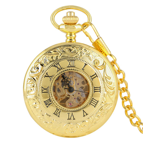 Gold Half Hunter Pocket Watch