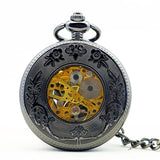 Mechanical Crane Pocket Watch