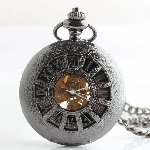 Jules Verne Mechanical Pocket Watch