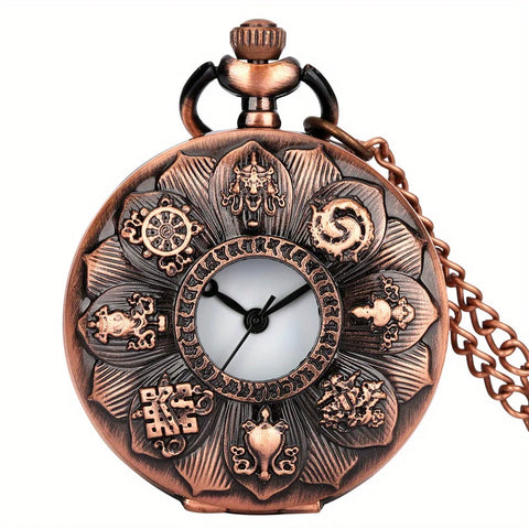 Serenity Lotus Pocket Watch