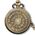 Zodiac Sun Pocket Watch