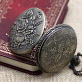 Antique Pocket Watch Retro Floraison