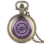 Antique Pocket Watch Stained Glass
