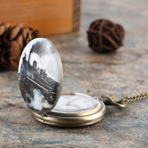 Antique Western Train Pocket Watch - Main Image