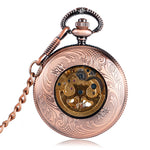 Bronze Flower Pocket Watch