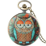 Bronze Pocket Watch Jaded Owl