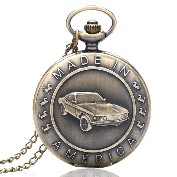 Ford Mustang 40th Anniversary Pocket Watch Collectors Edition Working 2909.3 Ford Mustang Pocket Watch Special 40th Anniversary  main image 4