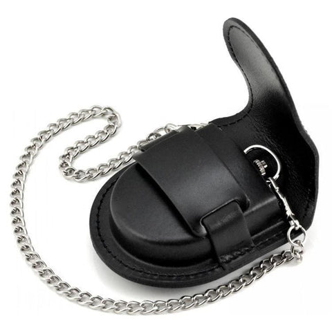 Leather Pocket Watch Belt Case
