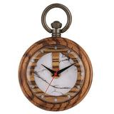 Marble Wooden Pocket Watch