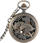 Mechanical Pocket Watch Dolphin