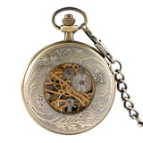 Mechanical Pocket Watch Starry Bronze