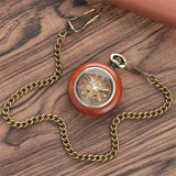 Mechanical Pocket Watch Wooden
