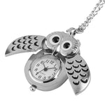 Owl Pocket Watch Necklace