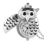 Owl Pocket Watch Necklace