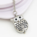 Pocket Watch Owl Pendant