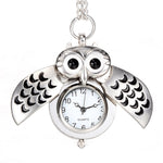 Pocket Watch Owl Pendant