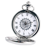 Pocket Watch Pendant Silver Woman