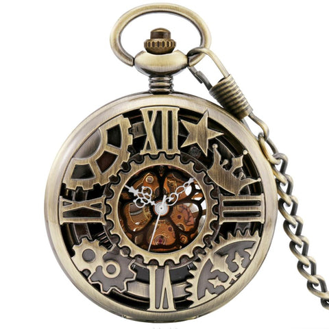 Pocket Watch With Gears