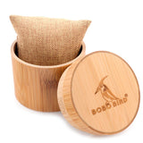 Round Bamboo Pocket Watch Box