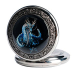 Silver Dragon Pocket Watch