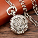 Silver Flower Pocket Watch