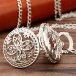 Silver Flower Pocket Watch