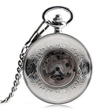 Silver Mechanical Pocket Watch
