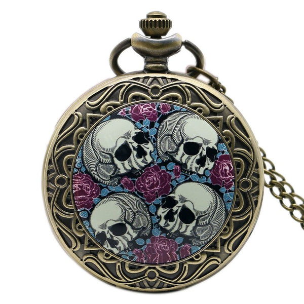 Skull Head Pocket Watch | Vintage Pocket Watch