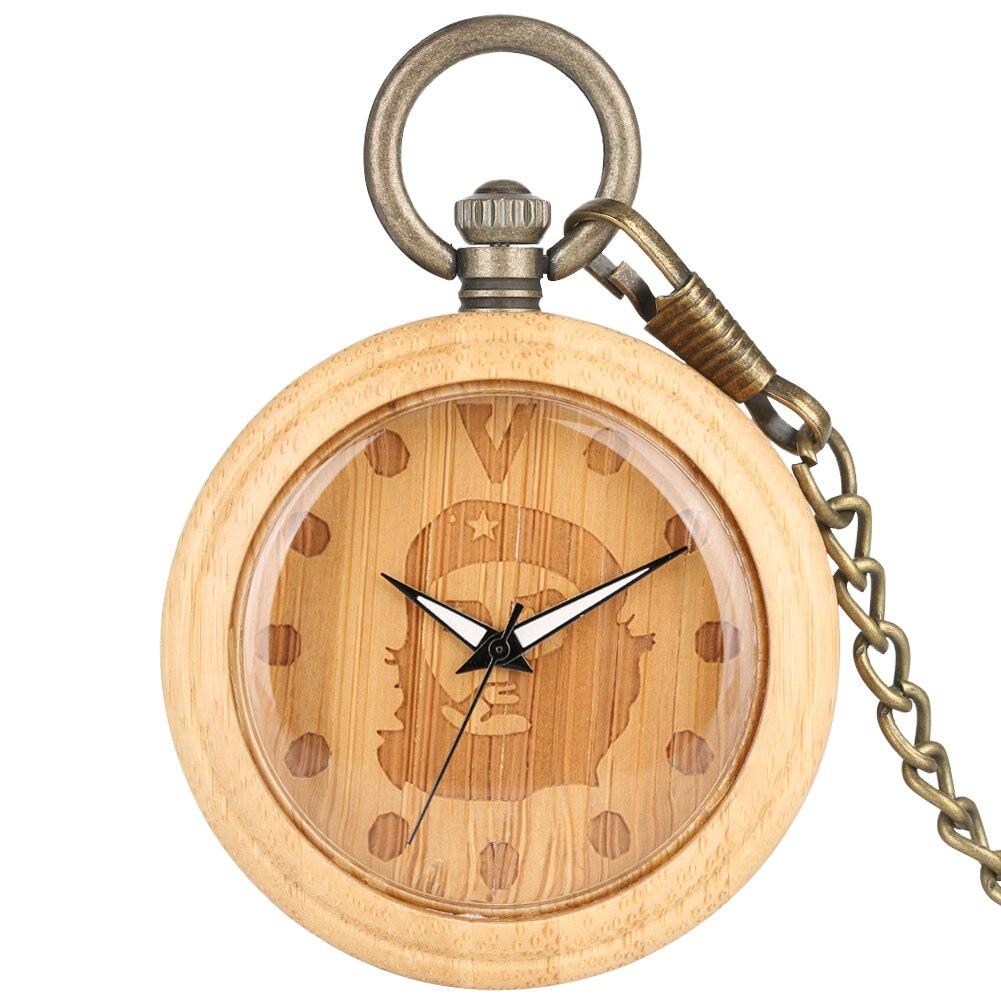 Engraved wooden pocket watch hotsell