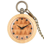 Wooden Pocket Watch Triangle
